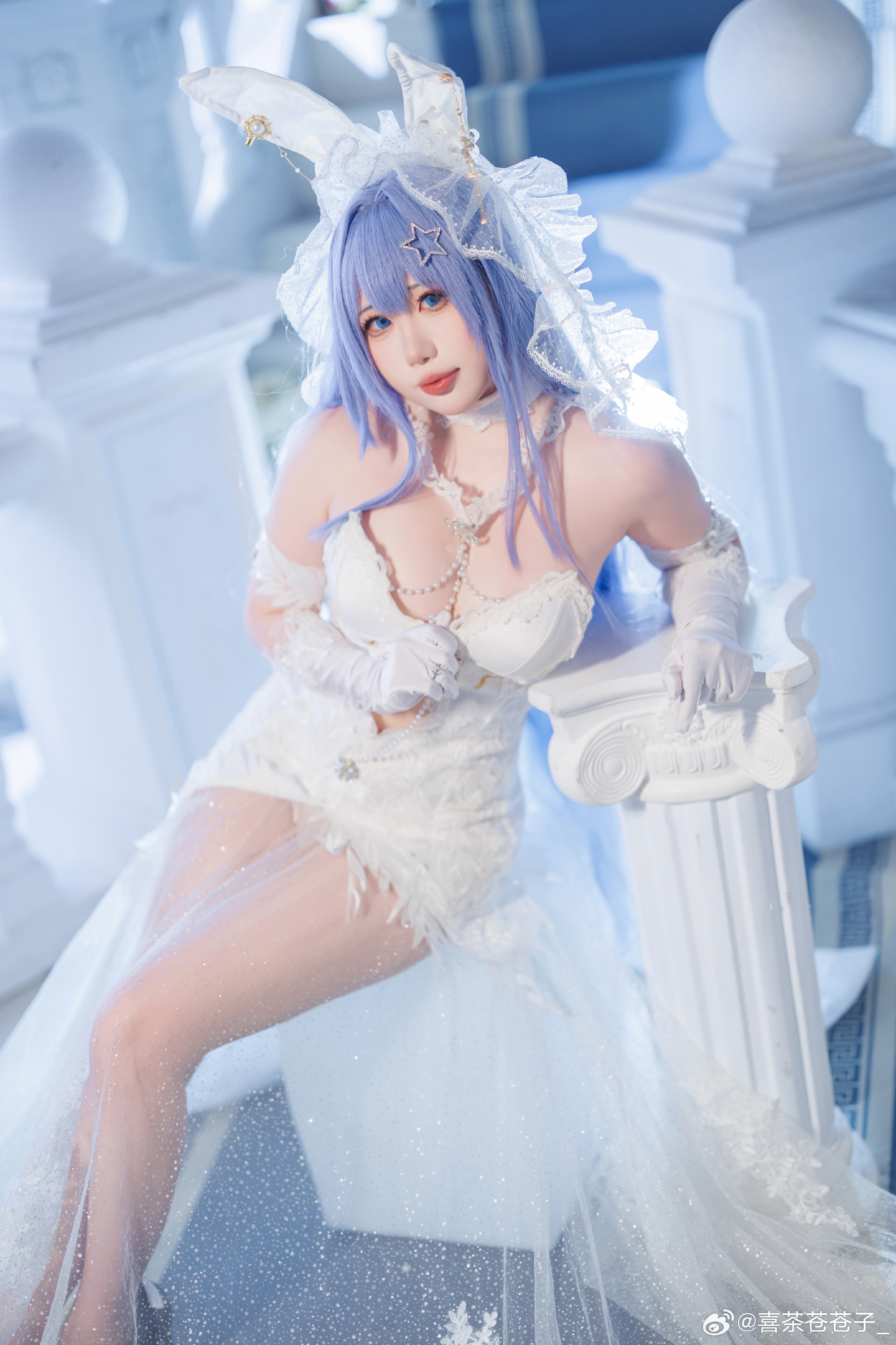 cosplay 碧蓝航线 -「花园-白雪之仪」@喜茶苍苍子_ COSPLAY-第1张