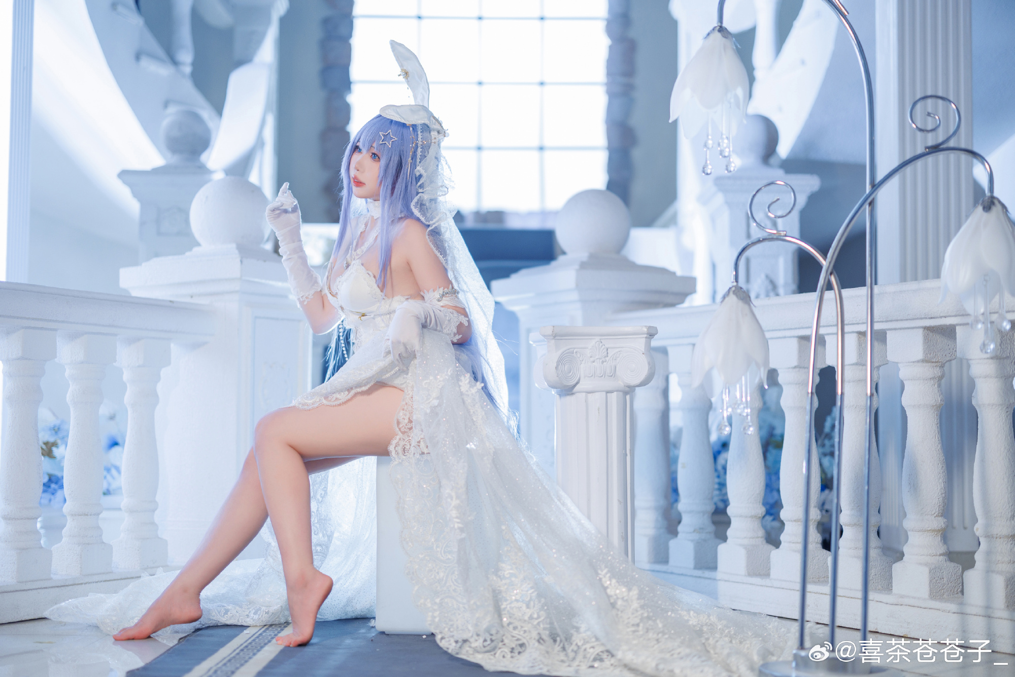 cosplay 碧蓝航线 -「花园-白雪之仪」@喜茶苍苍子_ COSPLAY-第4张