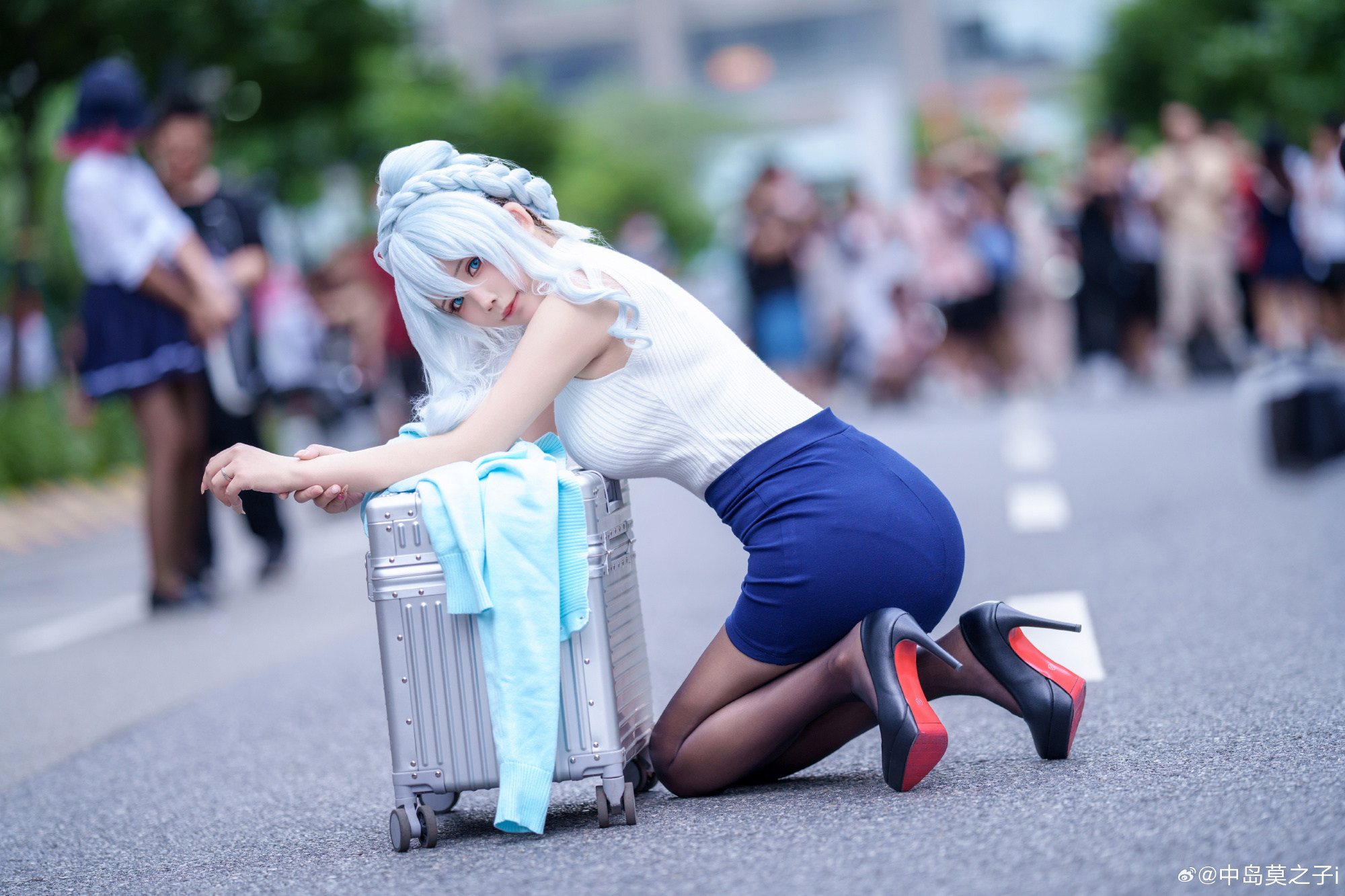雪女太太 你也不想拖欠房租被赶出去吧？ 末亡人雪女@中岛莫之子i COSPLAY-第9张