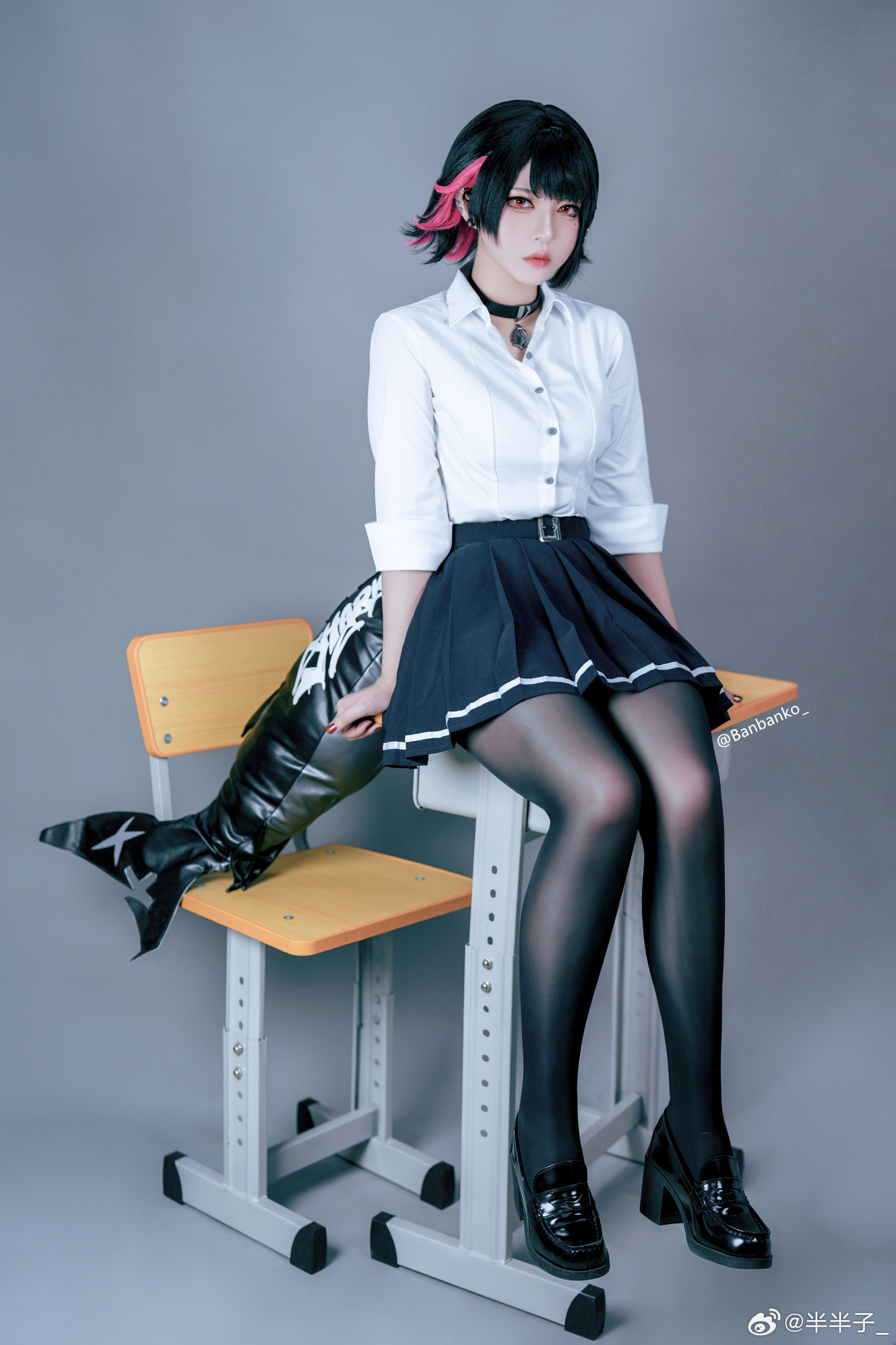 COSPLAY 绝区零 艾莲🦈鲨鱼妹jk@半半子_ COSPLAY-第9张