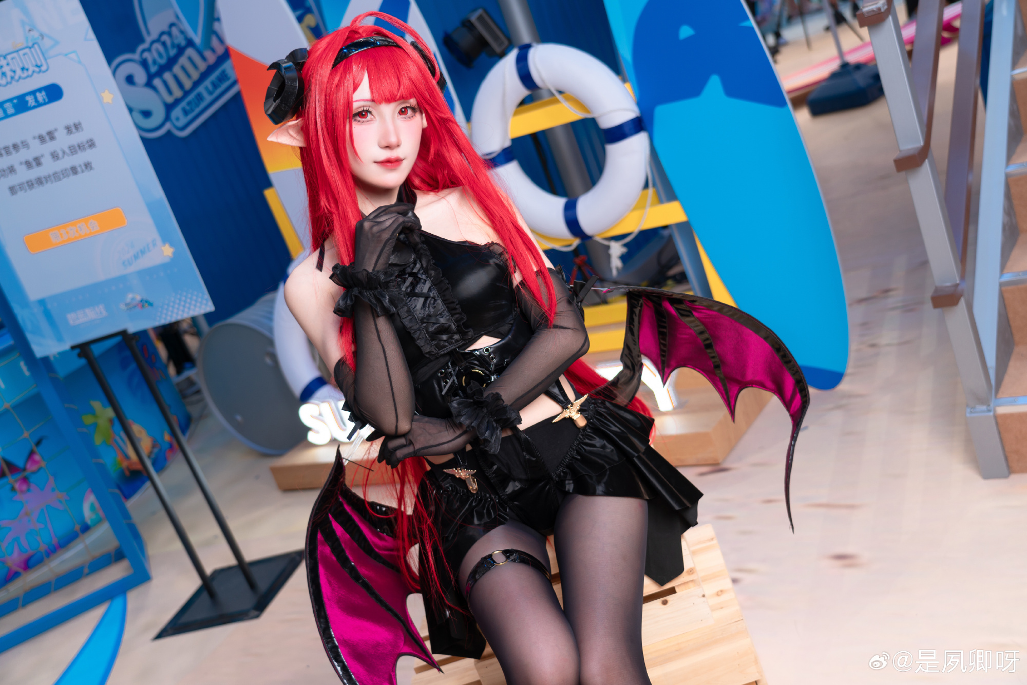 cosplay 什么港区魅魔，分明是我的堡 「琉光™」无腰边一线大开裆 ​​​@是夙卿呀 COSPLAY-第8张