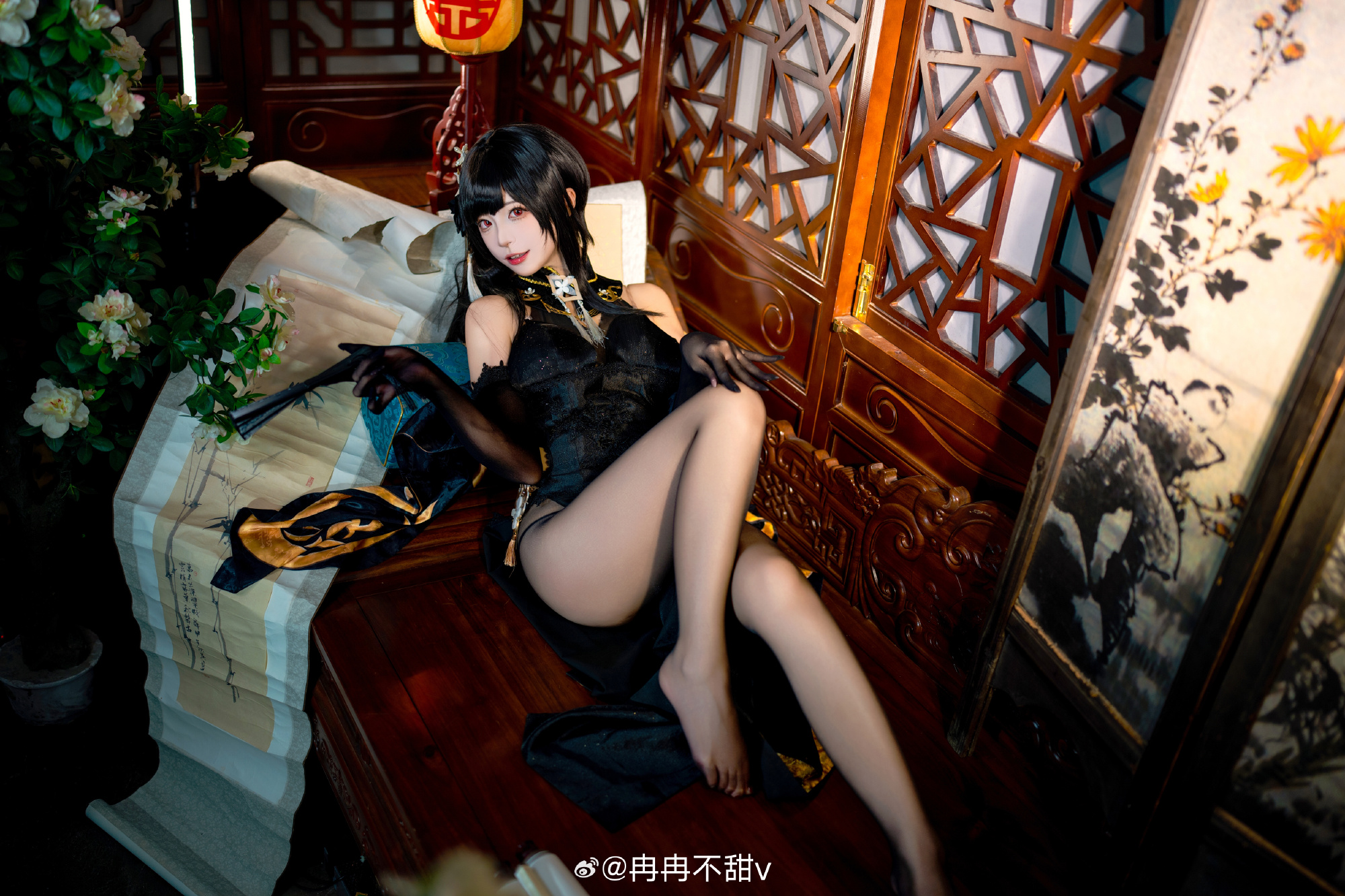 COSPLAY 你该不会，只是想和我闲聊吧？ 碧蓝航线 镇海旗袍· 奇奢华苑@冉冉不甜v COSPLAY-第2张