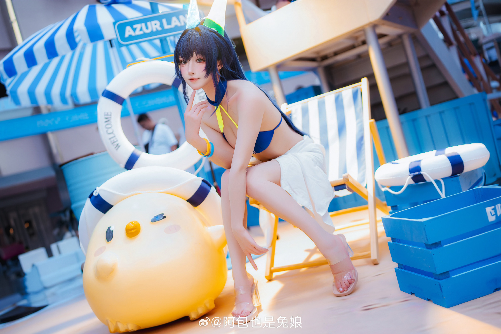 COSPLAY 碧蓝航线 花园@阿包也是兔娘 COSPLAY-第2张