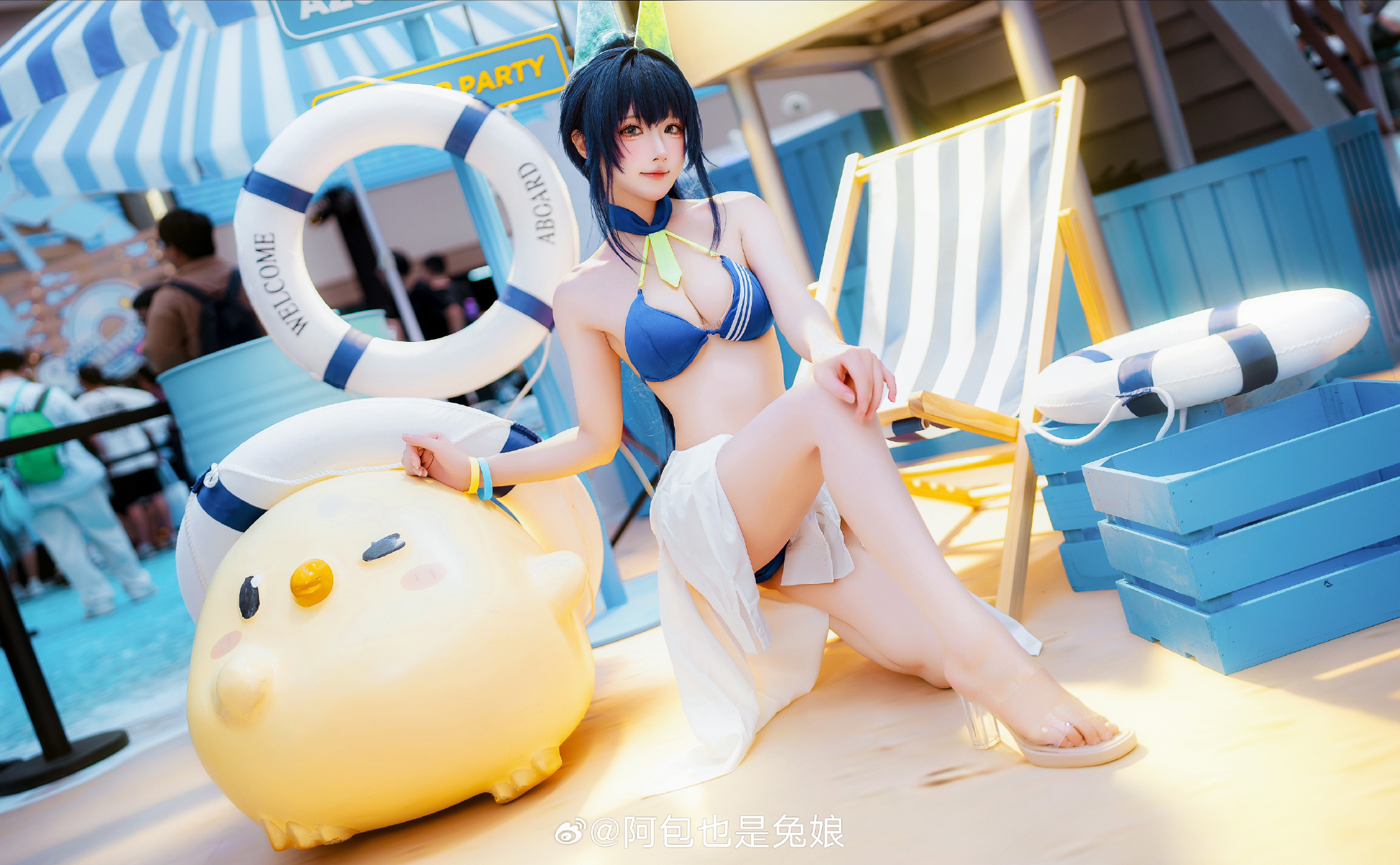 COSPLAY 碧蓝航线 花园@阿包也是兔娘 COSPLAY-第4张